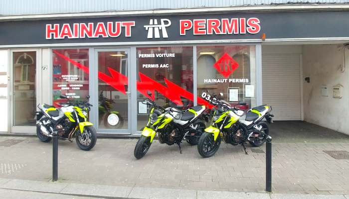 motorcycle rental Hainaut Permis