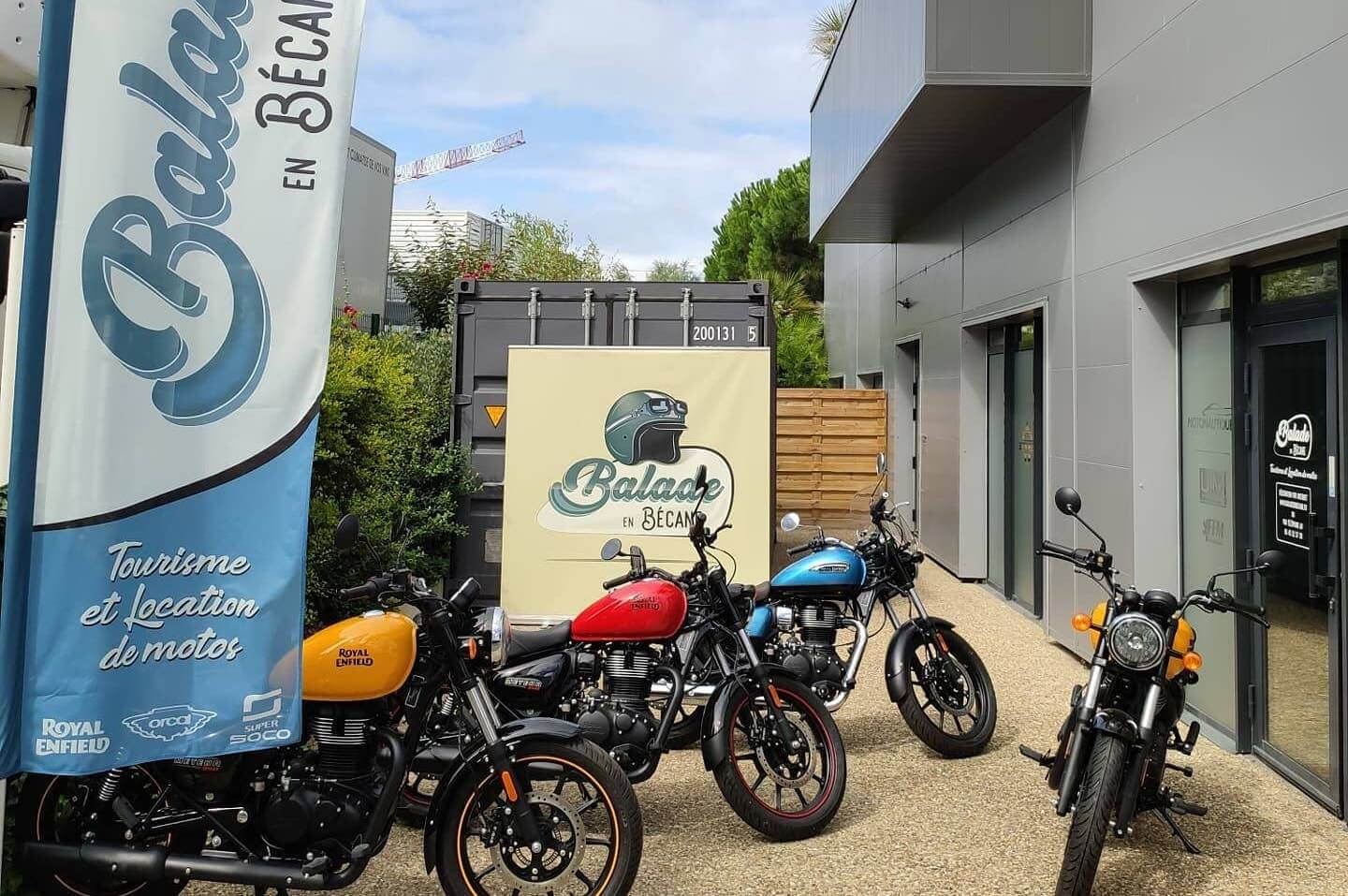 motorcycle rental Balade en Bécane