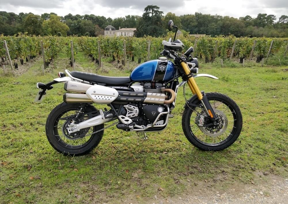 Bordeaux Triumph Scrambler XE motorcycle rental 11676