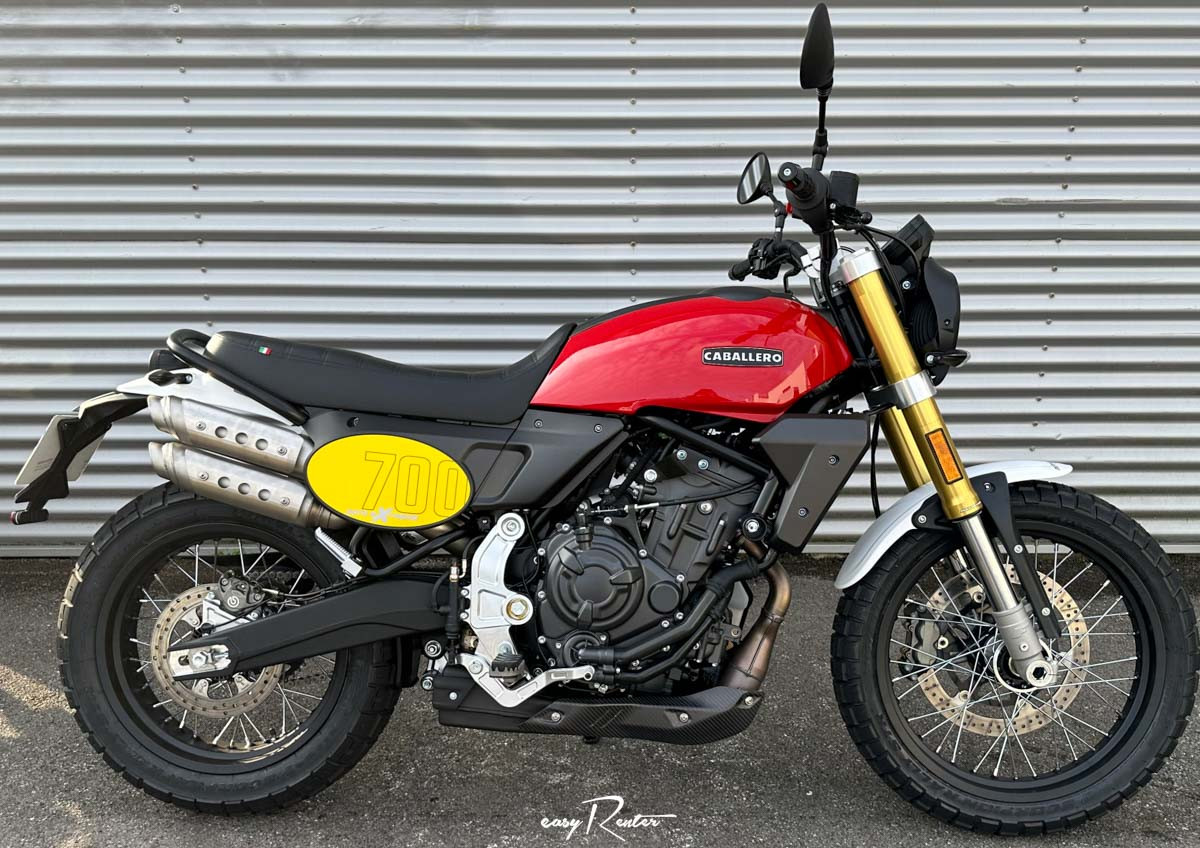 Chambourcy Fantic 125 Scrambler motorcycle rental 14719