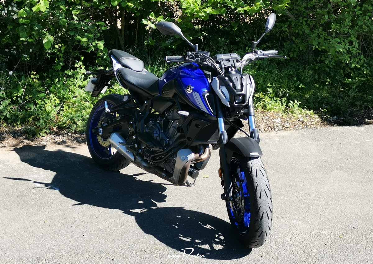 Odos Yamaha MT07 A2 motorcycle rental 14203