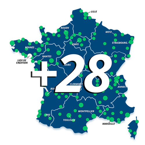 Map of France.